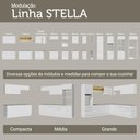 Ver imagem 4 de Cozinha Completa Stella 9 Portas 3 Gavetas MDP 270cm Branca Madesa