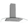 Coifa Fogatti de Parede Clean Vidro Curvo Kromanox 90cm - 1