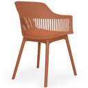 Ver imagem 7 de Kit 6 Cadeiras de Jantar Estofada Marcela - Marrom