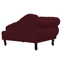 Recamier Larissa Lado Direito 1,20 Cm Veludo Bordô - Montanaris Decor - 2