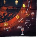 Ver imagem 4 de Toalha em Tecido da Pomba Gira para Jogo Cartas 70x70cm