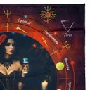 Ver imagem 2 de Toalha em Tecido da Pomba Gira para Jogo Cartas 70x70cm