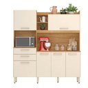 Ver imagem 4 de Armário de Cozinha 6 Portas 2 Gavetas Select Cinamon Touch Off White Demóbile