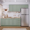 Ver imagem 1 de Cozinha Planejada 4 Peças Arizona CabeCasa MadeiraOriginals Verde