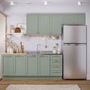 Ver imagem 3 de Cozinha Planejada 4 Peças Arizona CabeCasa MadeiraOriginals Verde