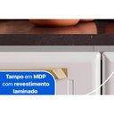 Ver imagem 3 de Gabinete P/pia Cozinha Balcão Diamante Smart Aço 3 Portas e 1 Gaveta C/tampo 105cm Branco -