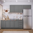 Ver imagem 3 de Cozinha Modulada 4 Peças Arizona CabeCasa MadeiraOriginals Cinza