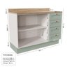 Cozinha Modulada 2 Peças com Balcão e Armário Aéreo Arizona CabeCasa MadeiraMadeira - 15