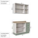 Ver imagem 4 de Cozinha Modulada 2 Peças com Balcão e Armário Aéreo Arizona CabeCasa MadeiraOriginals
