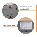 Ver imagem 7 de Cozinha Modulada 2 Peças com Balcão e Armário Aéreo Arizona CabeCasa MadeiraOriginals Cinza/Branco