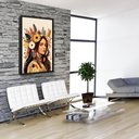 Ver imagem 2 de Quadro Decorativo India Sala Moldura Pintura Luxo