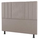 Ver imagem 3 de Kit Cabeceira E Baú Cama Box King 195Cm Suede Bege