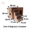Casa Gato Playground Casinha Pet com Carpete Confortável - 2