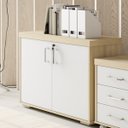 Ver imagem 3 de Armário Executivo para Escritório Baixo 2 Portas com Chave Tamburato