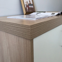 Ver imagem 7 de Armário Executivo para Escritório Baixo 2 Portas com Chave Tamburato Branco Artany