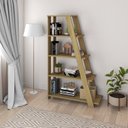 Ver imagem 1 de Estante de Livros 82CMX134CM Escada Multiuso 5 Prateleiras Marrom Artany