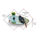 Ver imagem 2 de Mesa de Centro de Sala Espelhada Orgânica Paris