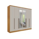 Ver imagem 3 de Guarda-Roupa Casal com Espelho 6 Portas 8 Gavetas 270cm Sevilla
