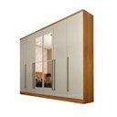 Ver imagem 2 de Guarda-Roupa Casal com Espelho 6 Portas 8 Gavetas 270cm Sevilla