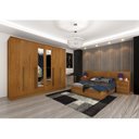 Ver imagem 2 de Guarda-Roupa Casal com Espelho 6 Portas 8 Gavetas 270cm Sevilla