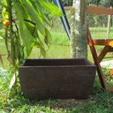 Ver imagem 2 de Vaso Planta 50x25 Jardineira Floreira Polietileno - MARROM CAFE 003