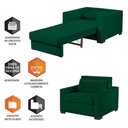 Ver imagem 5 de Sofa Cama Solteiro Sofia 1 Lugar 110cm Talento Móveis Verde