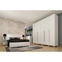 Ver imagem 2 de Guarda-Roupa Casal com pés 6 Portas 8 Gavetas 270cm Sevilla