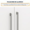 Ver mais imagens de Guarda-Roupa Casal com pés 6 Portas 8 Gavetas 270cm Sevilla