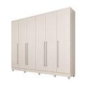 Ver imagem 2 de Guarda-Roupa Casal com Pés 6 Portas 8 Gavetas 270cm Sevilla