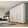 Guarda-Roupa Casal com pés 6 Portas 8 Gavetas 270cm Sevilla - 1
