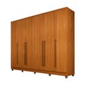 Ver imagem 2 de Guarda-Roupa Casal com Pés 6 Portas 8 Gavetas 270cm Sevilla