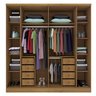 Guarda-Roupa Casal com pés 6 Portas 8 Gavetas 270cm Sevilla - 13