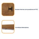 Ver imagem 6 de Guarda-Roupa Casal com pés 6 Portas 8 Gavetas 270cm Sevilla