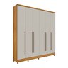 Guarda-Roupa Casal com pés 6 Portas 8 Gavetas 270cm Sevilla - 3