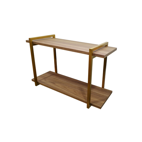 Nicho DUPLO metalon 70X30 AMAD CLARO/DOURADO  METALICO 02