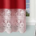 Ver imagem 7 de Cortina Valência 2,60x1,50 Tecido/Renda Cozinha - Vermelho