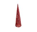 Ver imagem 1 de Árvore Cone Cotton Glitter Vermelho Iluminada Fio de Fada LED 13 Lâmpadas à Pilha 50cm - Magizi