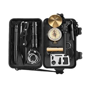 Kit de Sobrevivência para Atividades Camping Selva Ferramentas Brillante Torcia Led Tz-1