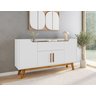 Aparador Buffet Future Retro Pés em Madeira-branco/cinamomo - 1