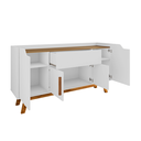 Ver imagem 3 de Aparador Buffet Future Retro Pés em Madeira-branco/cinamomo