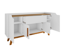 Ver imagem 3 de Aparador Buffet Future Retro Pés em Madeira-branco/cinamomo
