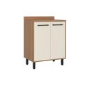 Ver imagem 1 de Balcão de Cozinha para Cooktop 97x70 cm 2 Portas com Tampo Granada Off White Casamia