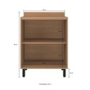 Ver imagem 2 de Balcão de Cozinha para Cooktop 97x70 cm 2 Portas com Tampo Granada Off White Casamia