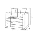 Ver imagem 3 de Sofá Cama Solteiro Suede Londres