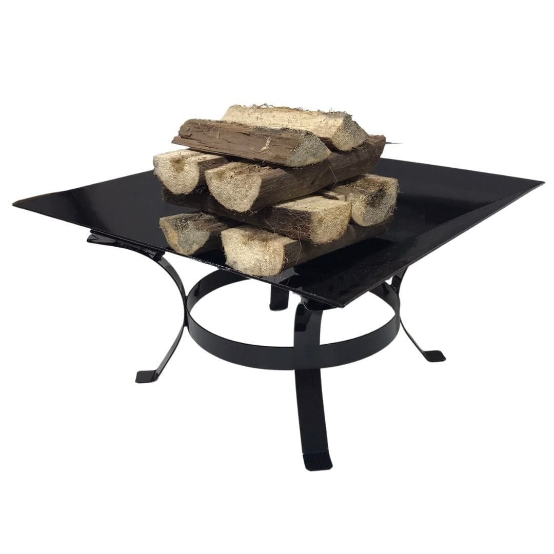 Lareira De Ferro Portátil Preta a Lenha Para Uso Externo - 1
