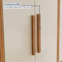 Ver imagem 2 de Armário Aéreo Lorena 60cm 2 Portas MDP Porta de Bater Off White Kaiki Móveis