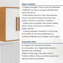 Ver imagem 7 de Armário Aéreo Lorena 60cm 2 Portas MDP Porta de Bater Off White Kaiki Móveis