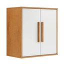Ver imagem 1 de Armário Aéreo Lorena 60cm 2 Portas MDP Porta de Bater Off White Kaiki Móveis