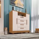Ver imagem 1 de Cômoda Rack Madri Incorplac - Cedro/champanhe