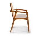 Ver imagem 6 de Cadeira com Braço Madeira Maciça Encosto em Tela Assento Estofado Siena 